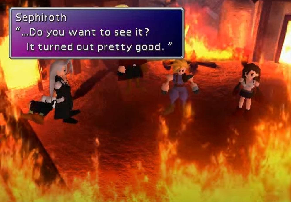 To break Cloud, Seph first needs to break Tifa first