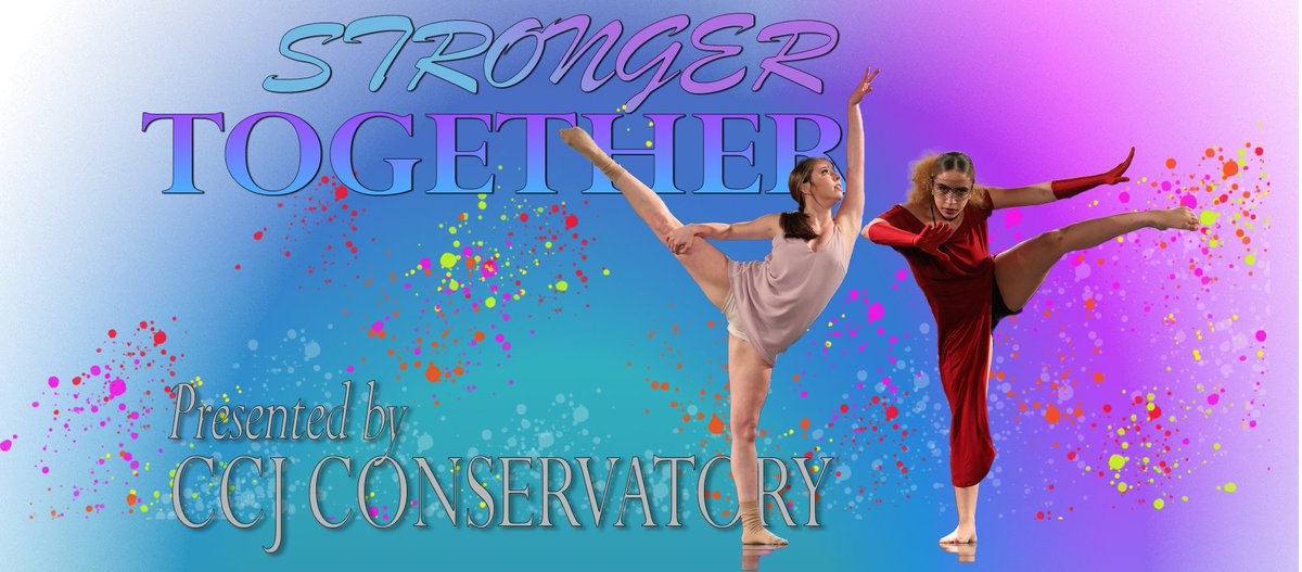 DanceWithCCJ's tweet photo. CCJ Conservatory presents - STRONGER TOGETHER
Saturday, June 5, 2:00pm and 7:30
Harbison Theatre at Midlands Technical College
Purchase Tickets Here:
https://t.co/MhkcgyhIoC https://t.co/5V73hTxYVv