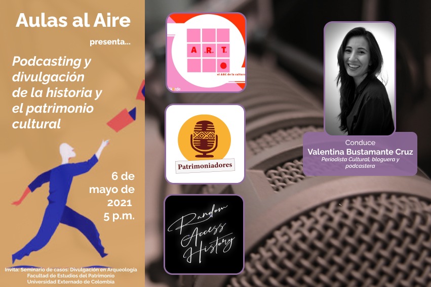 Este jueves vamos a estar con @AeReTePodcast y con @arqueoradio hablando sobre divulgación de la historia en el facebook live de @Arquex  (Arqueología Universidad Externado): facebook.com/Arquex