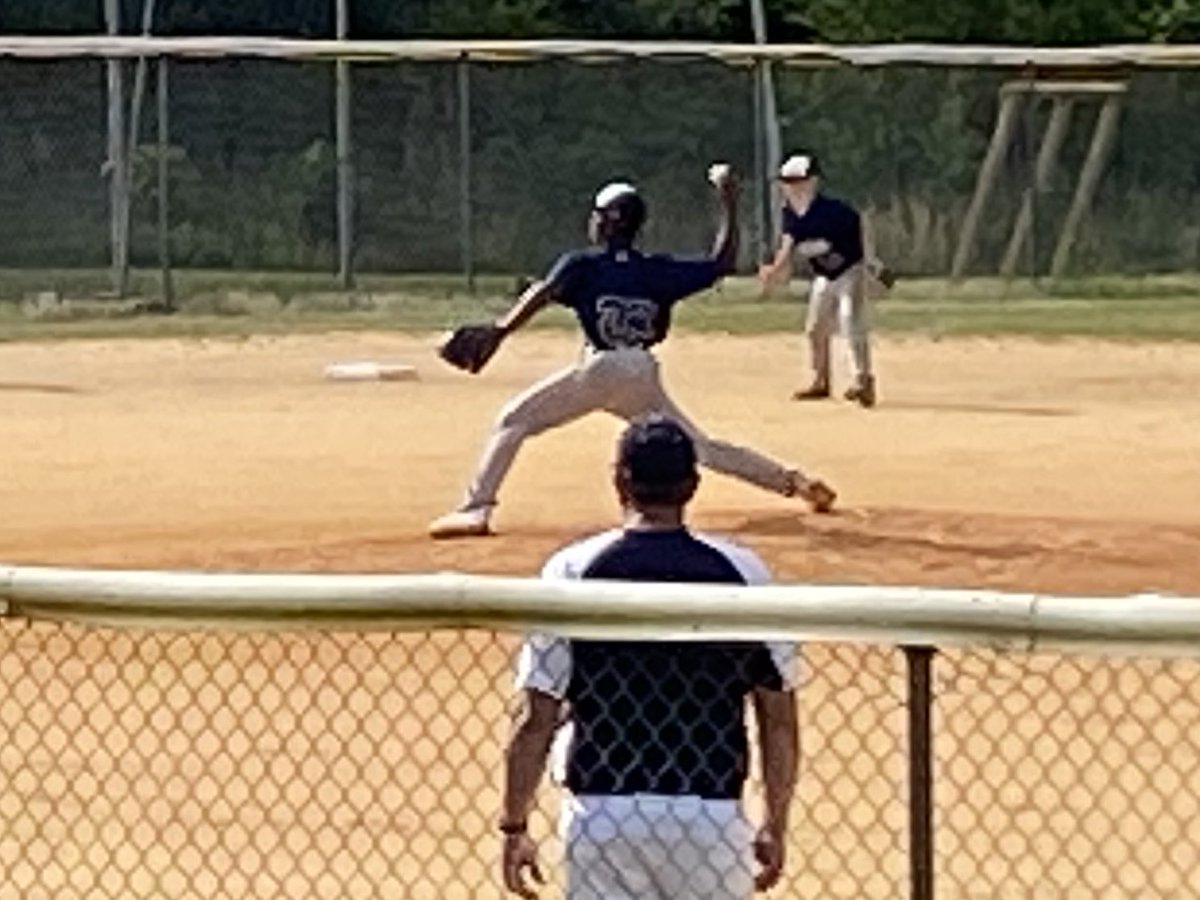 TysonMiller413's tweet photo. Put in some work on the mound tonight against Hampton Park. Allowed 2 hits; 1 run; 10 strikeouts and went 4/4 at bat. Southpointe for the win 13-3. https://t.co/5DtbKYYGuR