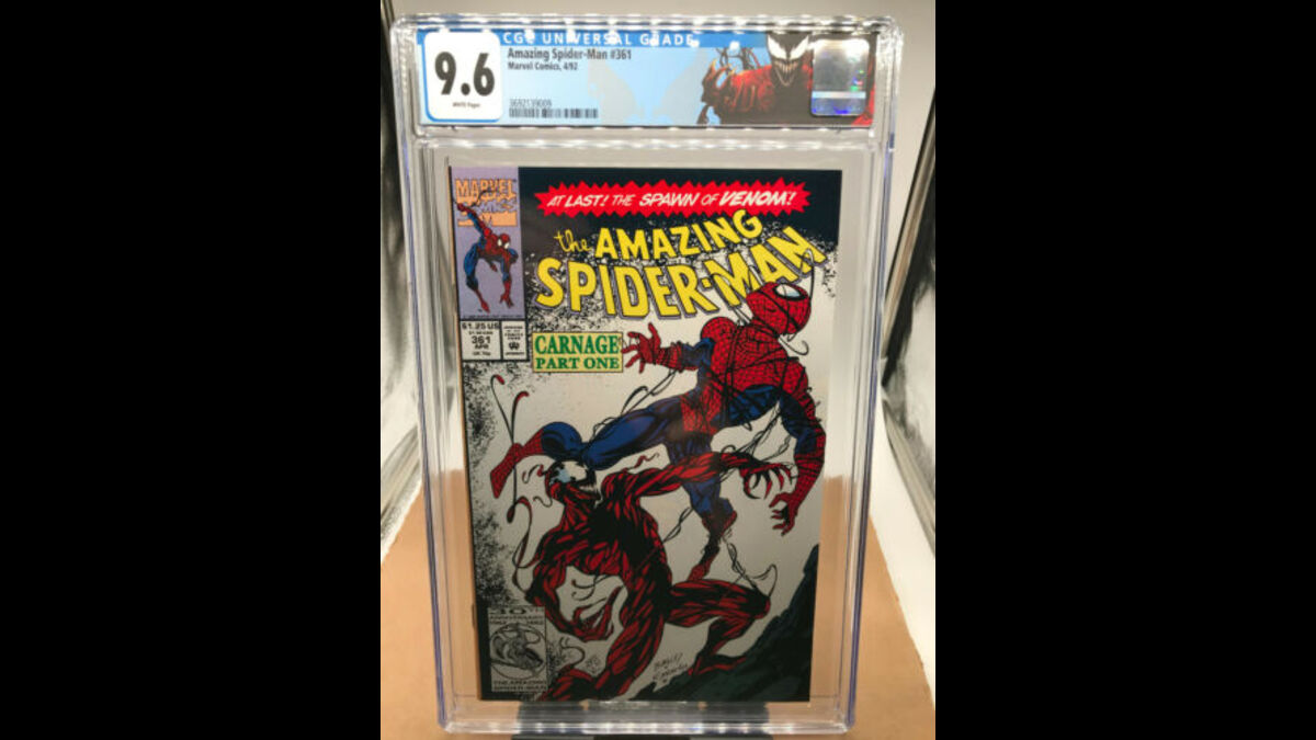 CGC 9.6 White Pages Amazing Spider-Man #361  First Carnage  https://t.co/yqg2R56s82 https://t.co/lKbxPgRwC9