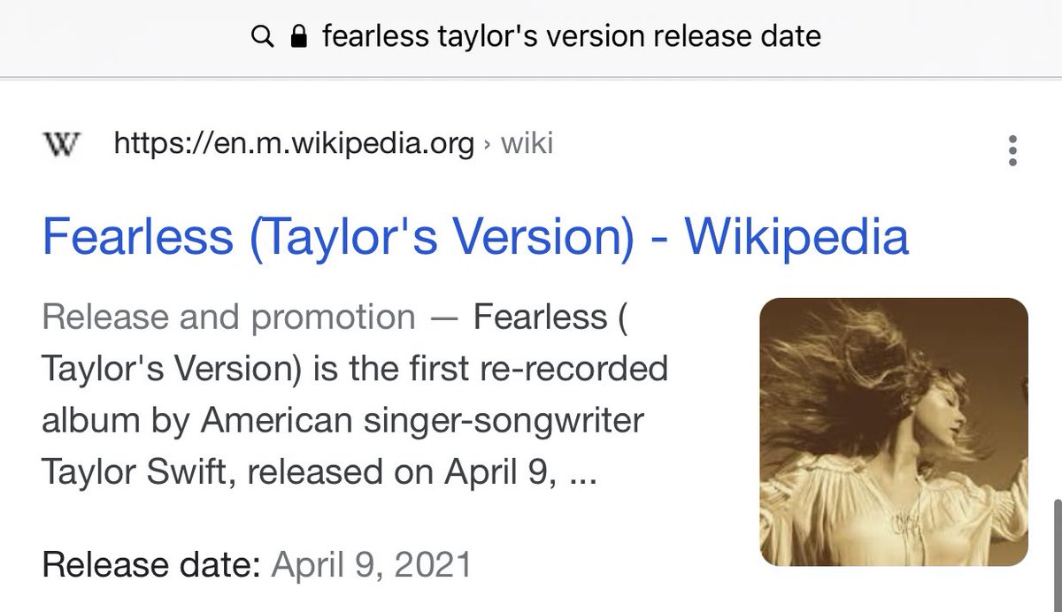 There were eight weeks between the fearless tv announcement and the album drop. I just randomly googled what was 8 weeks from the fearless tv album drop and  do with this what you will
