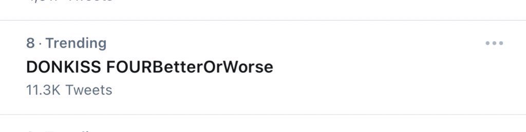 DKATeamILOILO's tweet photo. Trending at 8th Spot! Higher Fam! Keep tweeting! 

DONKISS FOURBetterOrWorse https://t.co/Pg07yNs0TK