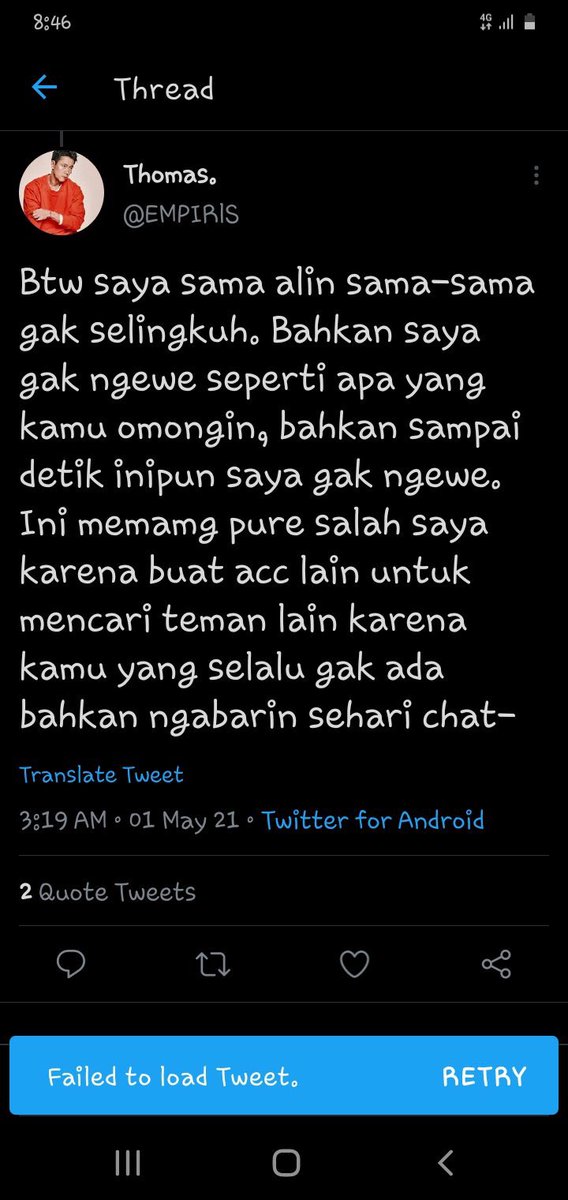 Explain me. Dimana letaknya aku menuduh kamu? Dan perihal aku jarang ngabarin, itu karena kesibukan penulis. Aku tau kamu paham kok tentang ini. Kamu juga tau gimana jam tidur aku pada waktu itu. Aku nggak se-no life yang kamu pikir.