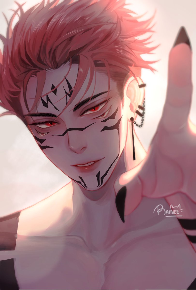 Raineemeow's tweet photo. 🔥🔥🔥 
#itadoriyuji #sukuna #JujustuKaisen https://t.co/2bRxEhS86z