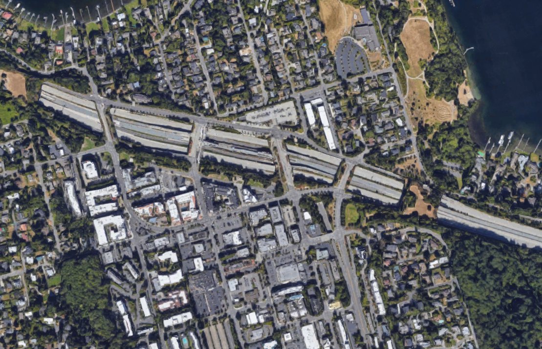 mercer island?another station situated in the middle of the highway. to the north, it's zoned for (drumroll please): single family zoning with 8,400 sf lots!to the south? those buildings are limited to max 6 floors. whooo boy what a great f*cking investment.