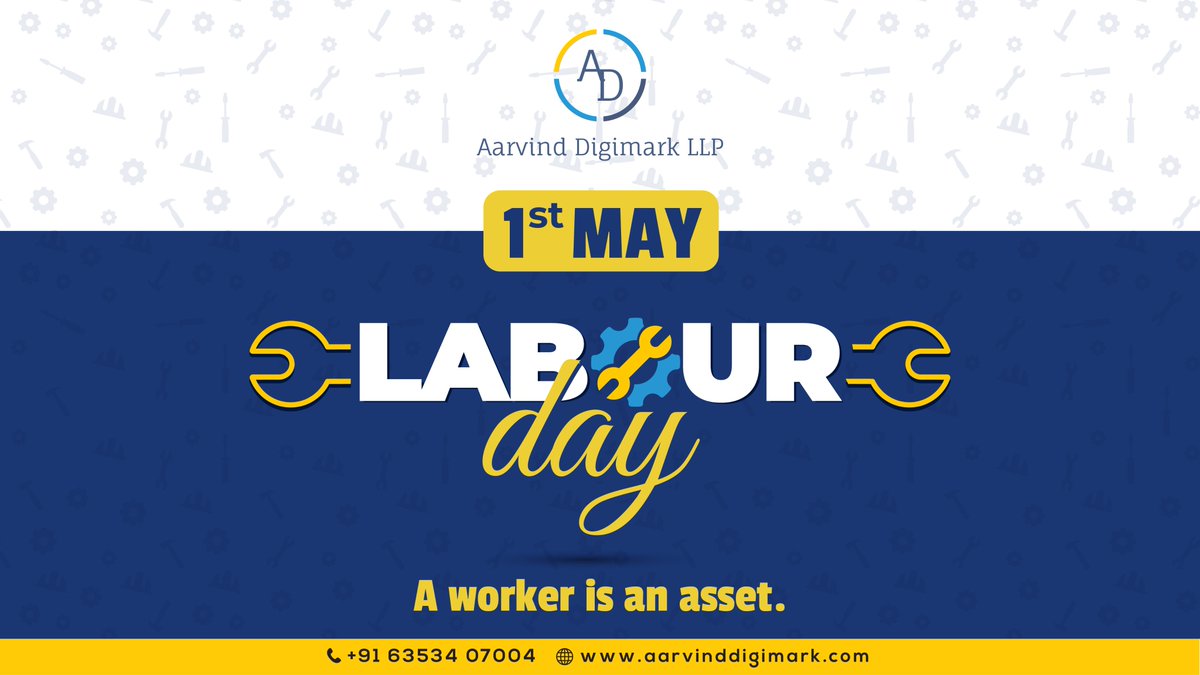 AarvindDigimark's tweet photo. International Workers Day 
International Workers Day, also famous as Labour Day globally is celebrated on 1st May every year. It’s a humble tribute to the global workforce.
#AarvindDigimark #InternationalWorkerDay #InternationalLabourDay #LabourDay #MayDay #1stMay #labourday2021 https://t.co/KlV8gQZka7