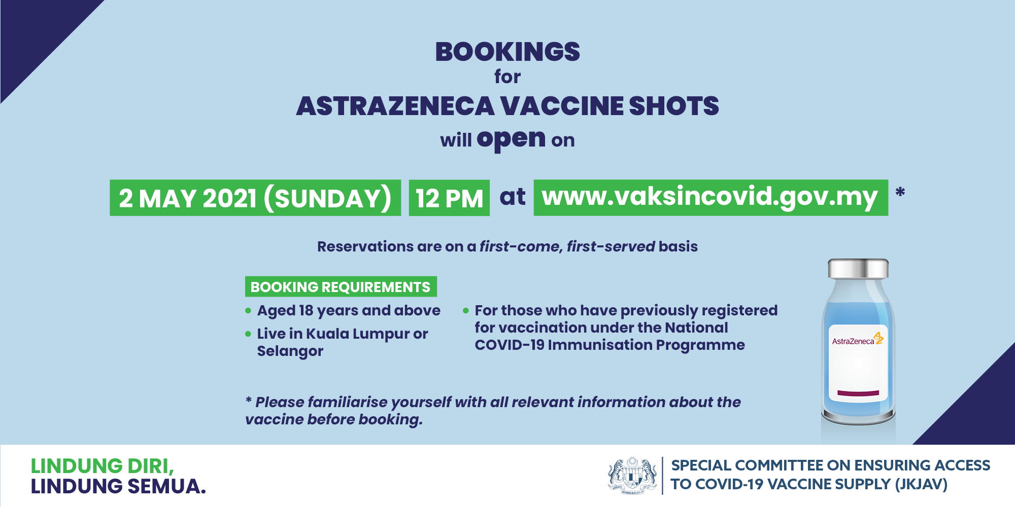 Malaysia link vaccine astrazeneca registration Registering for