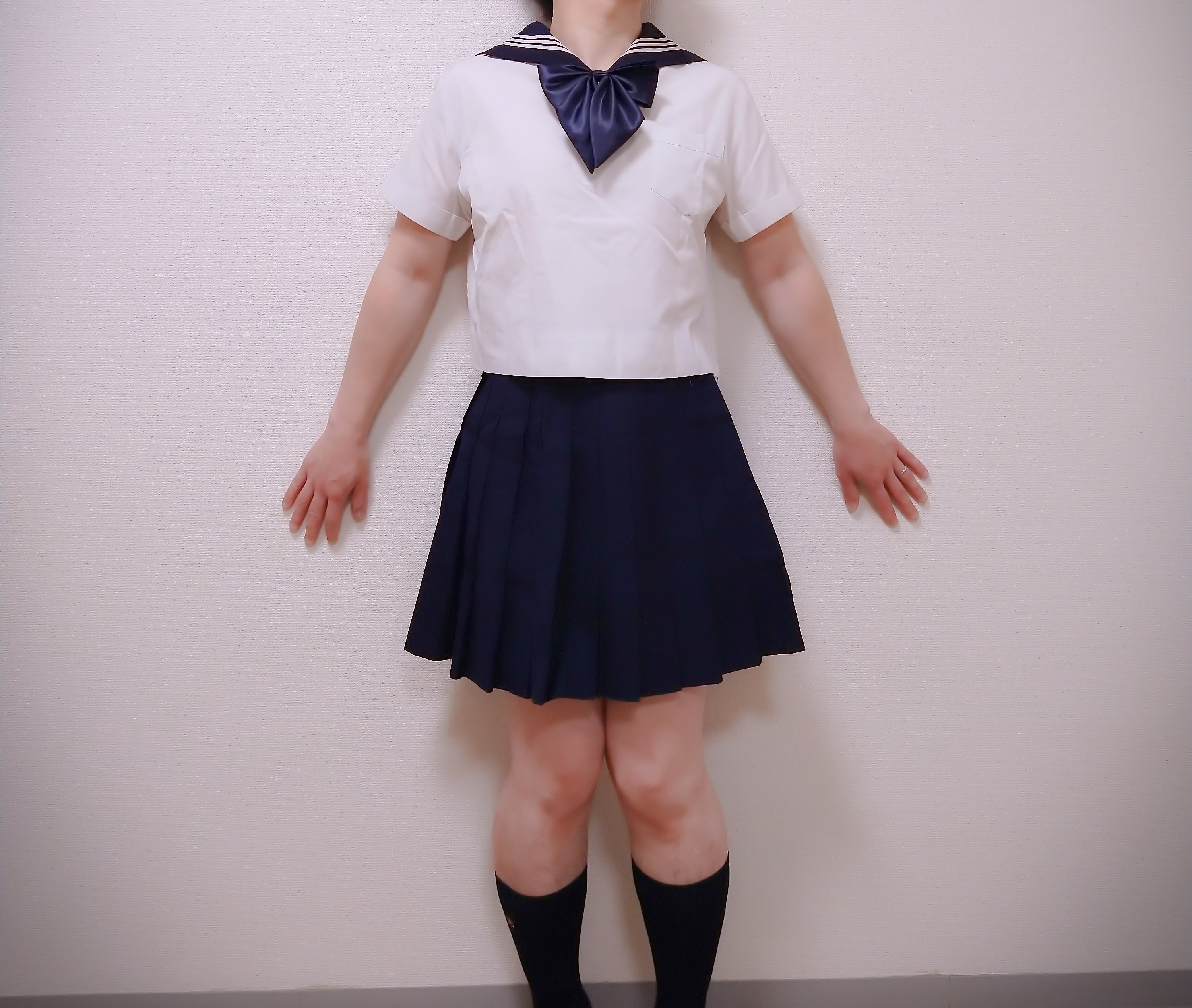 Twitter 上的 友美 実践女子夏服着てみた 実践女子 セーラー服 女装 女装男子 女装子 コスプレ 制服 女子高生 制服 T Co Xltje5zxgu Twitter