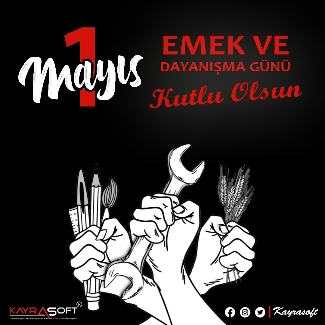 kayrasoft's tweet photo. 1 Mayıs Emek ve Dayanışma Günü Kutlu Olsun! #1mayısişçibayramı #1mayısemekvedayanışmagünü #webtasarım #webdesign #webdeveloper #webdevelopment #website #grafiktasarım #seo #sosyalmedyayönetimi
#graphicdesign #socialmedia #socialmediamanagement #social #samsunwebtasarım https://t.co/yNlxSTdSNe