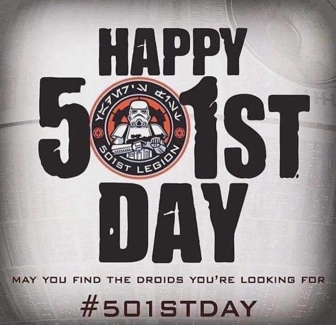 05.01. or 01.05. – We celebrate the 501st Legion twice a year and wish everyone a happy 501st Day!!!

#StarWars #501stLegion #501st #501stDay #StarWarsCostuming #starwarscosplay