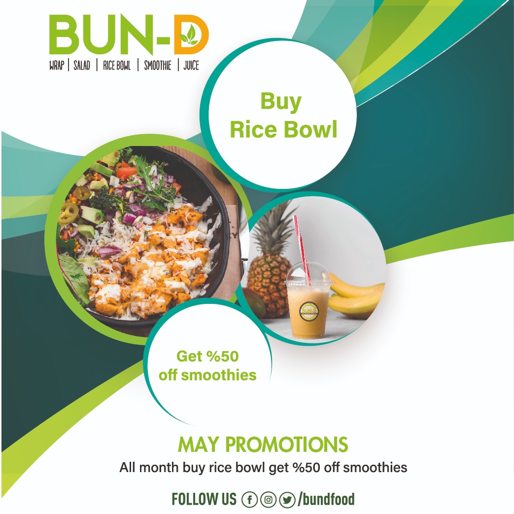 All month buy Rice Bowl get %50 off smoothies.#healthylifestyle #healthydays #healthyfood #healthyliving #healthyliving #healthybreakfast #smoothie #smoothies #smoothiedetox #juicelife #juiceforhealth #juiceworld #salad #salads #fruits #delicious #freshsmoothie #freshjuicebar