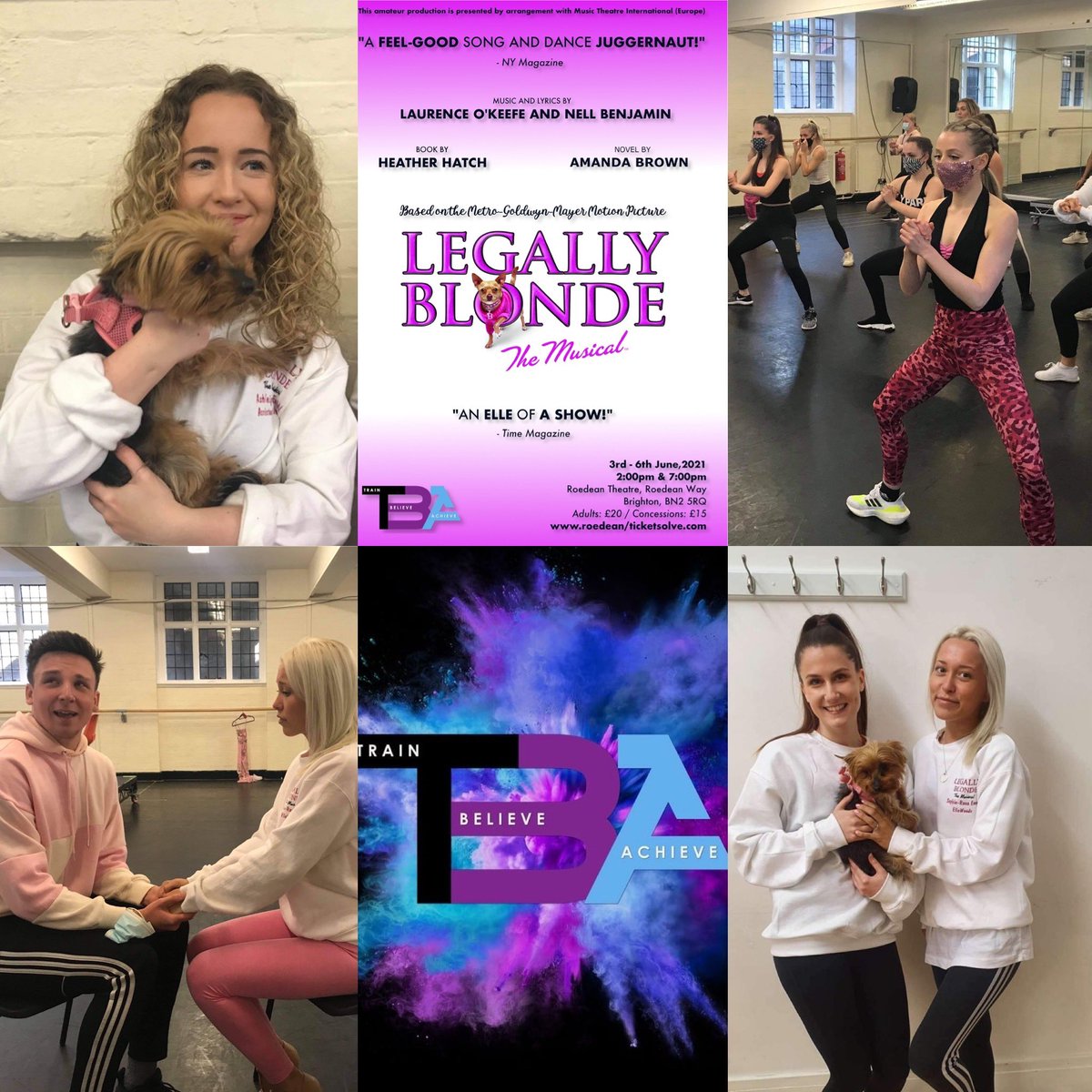 Br1ghtonAcademy's tweet photo. Fantastic first week of rehearsals for
Legally Blonde
Was so nice to be able to rehearse under Covid safe conditions
Book your tickets today - https://t.co/a5JPV6pJmv
#legallyblonde #bendandsnap #chiponyourshoulder #TBA #covidsafe #bubbles #lateralflowtest #whippedintoshape https://t.co/dEDsGyHtJS