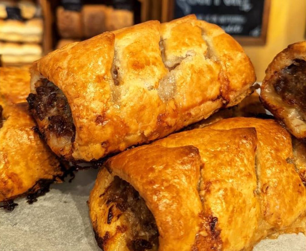 Find us <a href="/SnapeMaltings/">Snape Maltings</a> #farmersmarket today 9.30-1pm #gamepies #venison #scotcheggs #sausagerolls