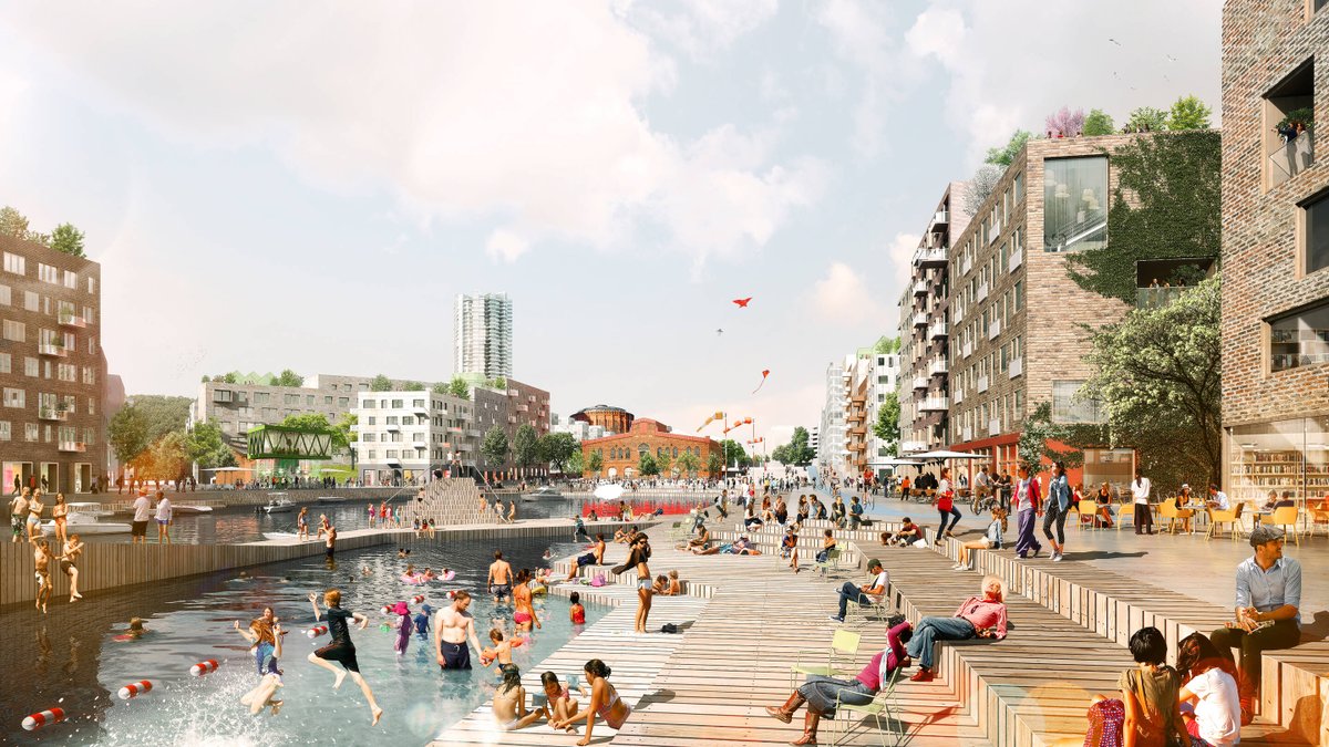 here's what city of oslo is planning for their waterfront project norra djurgårdsstaden: 20k homes. 35k jobs. massive amount of open space. cultural activities. plus energy buildings...sure seems better than f*cking townhomes and 65' buildings.  https://www.adept.dk/project/royal-neighbour