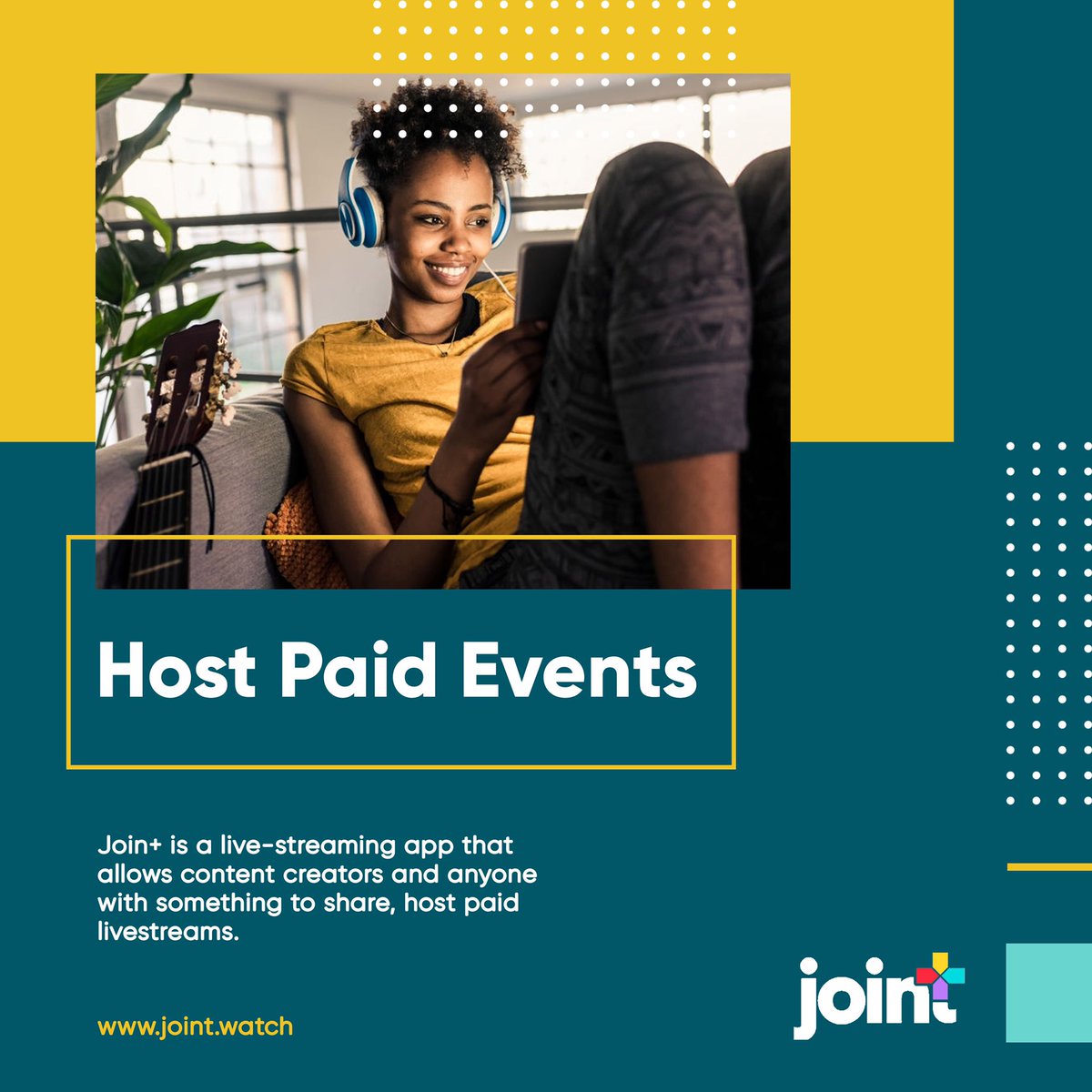 JoinJointApp's tweet photo. Join+ is a live-streaming app that allows content creators and anyone with something to share, host paid livestream #JoinJointApp #GetToKnowUs
#ComingSoon #Livestream #App #PC #ContentCreators #VirtualEvent #Discover #New #Signup #Host #GetPaid
Website: https://t.co/KettznHnuH https://t.co/TOqFABp3BE