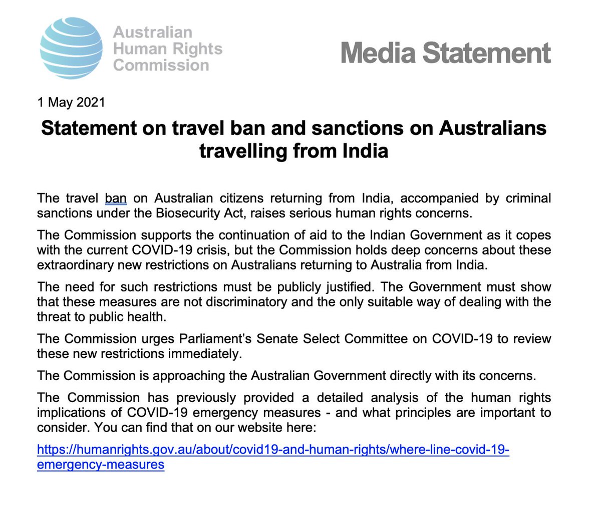 Australian Human Rights Commission tweet media