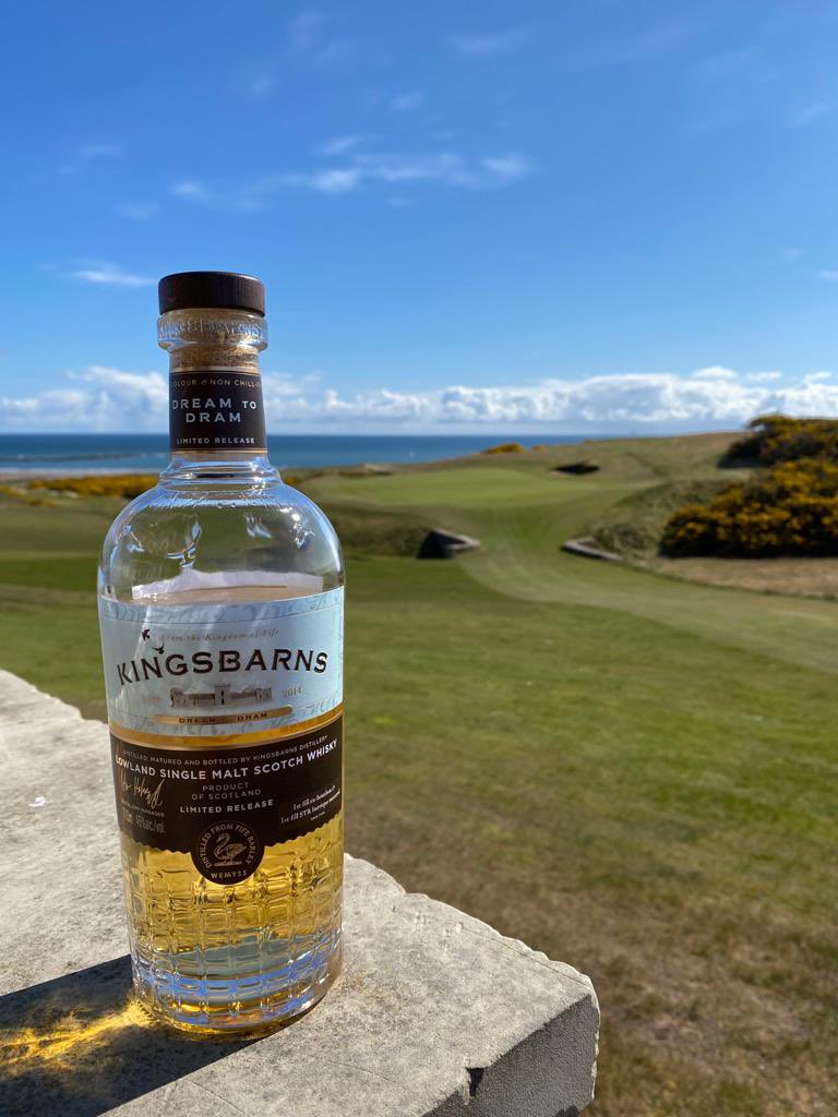 Today’s the day golf returns to Kingsbarns. Come celebrate with us🥃😎Cheers!