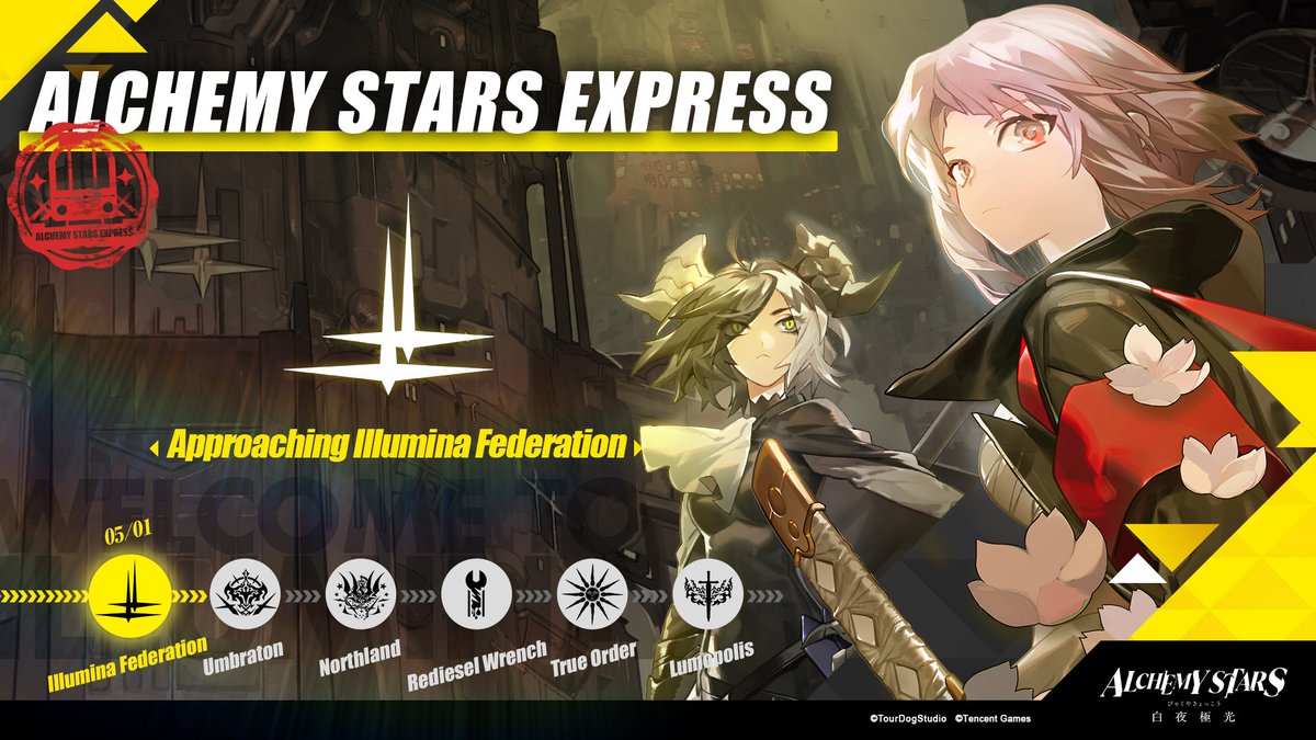 AlchemyStarsEN's tweet photo. #AlchemyStars #AlchemyStarsExpress
The train is approaching the first stop, Illumina, which is located in the underground city, Gannon. It's a wonderous land featuring a clash of ancient and modern technology!
#Pre_Register 👉 https://t.co/H0HGIUK6tm
#SplendorIllumina https://t.co/AzGW56TafN