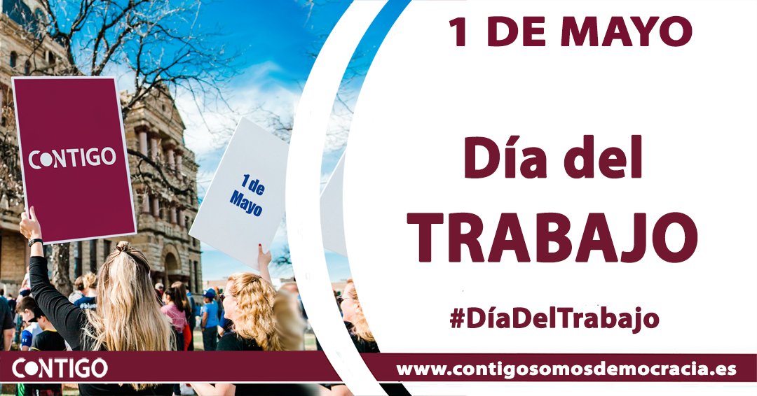 🧑‍🌾🧑‍🎓🧑‍🔧🧑‍⚕️Hoy es primero de mayo, una jornada festiva y reivindicativa por un trabajo digno y estable para todos los ciudadanos españoles.
#PrimeroDeMayo #FelizDiaDelTrabajo