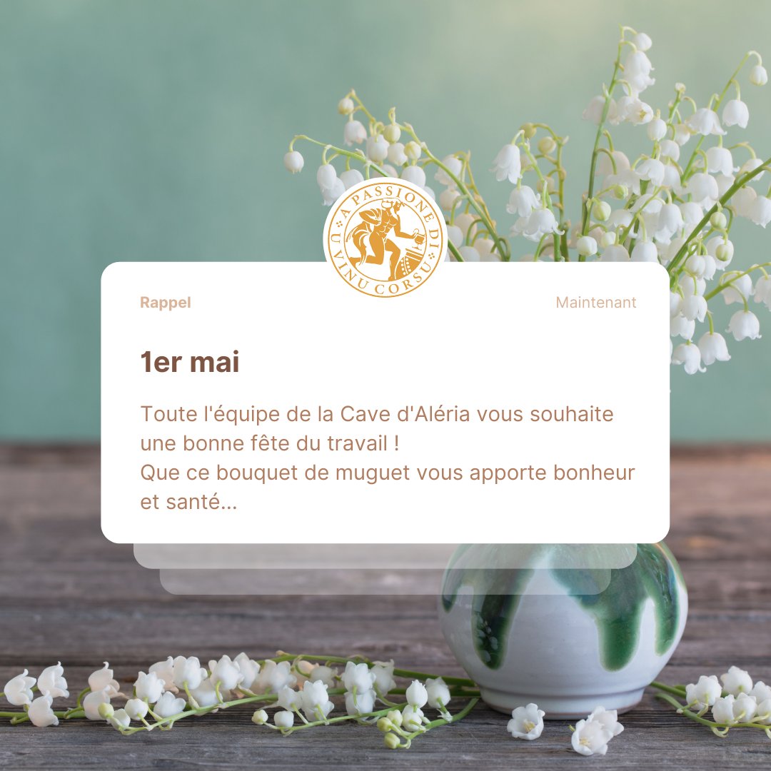 CaveAleria's tweet photo. En ce premier mai, saluons ensemble le travail de nos chers vignerons.
#1ermai #reservedupresident #vinsdecorse #aleriacorse #borntobewine #winelover #corsicanwine #nustrale https://t.co/dC9Ny285Oe
