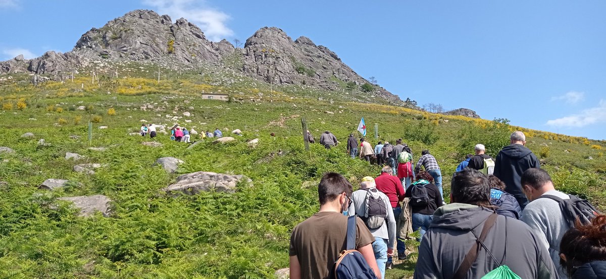 🧗‍♀️ Onte subimos, xunto á Comunidade de Montes de Vincios, ao Galiñeiro para defender que nesta Serra non se instale parque eólico🌀 algún

🍃 A Serra Galiñeiro ten unha grande importancia na nosa comarca desde o punto de vista ambiental e patrimonial.

#NonAoParqueEólico