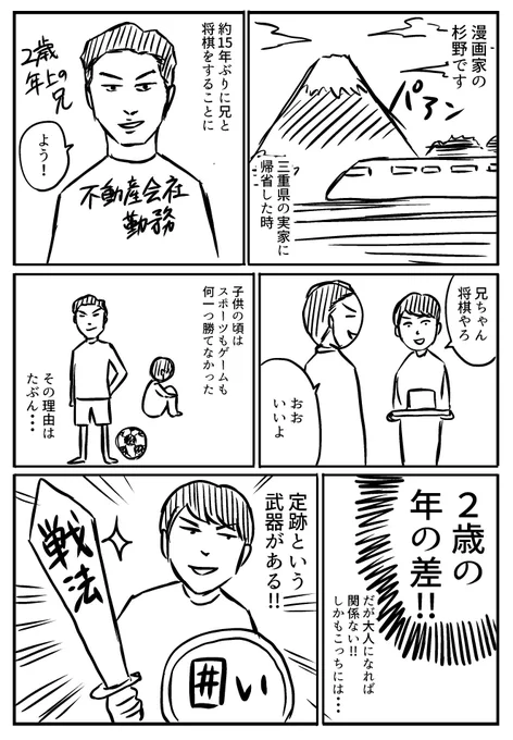 『15年ぶりに兄と将棋を指す話』

#漫画が読めるハッシュタグ 
#エッセイ漫画
#将棋 