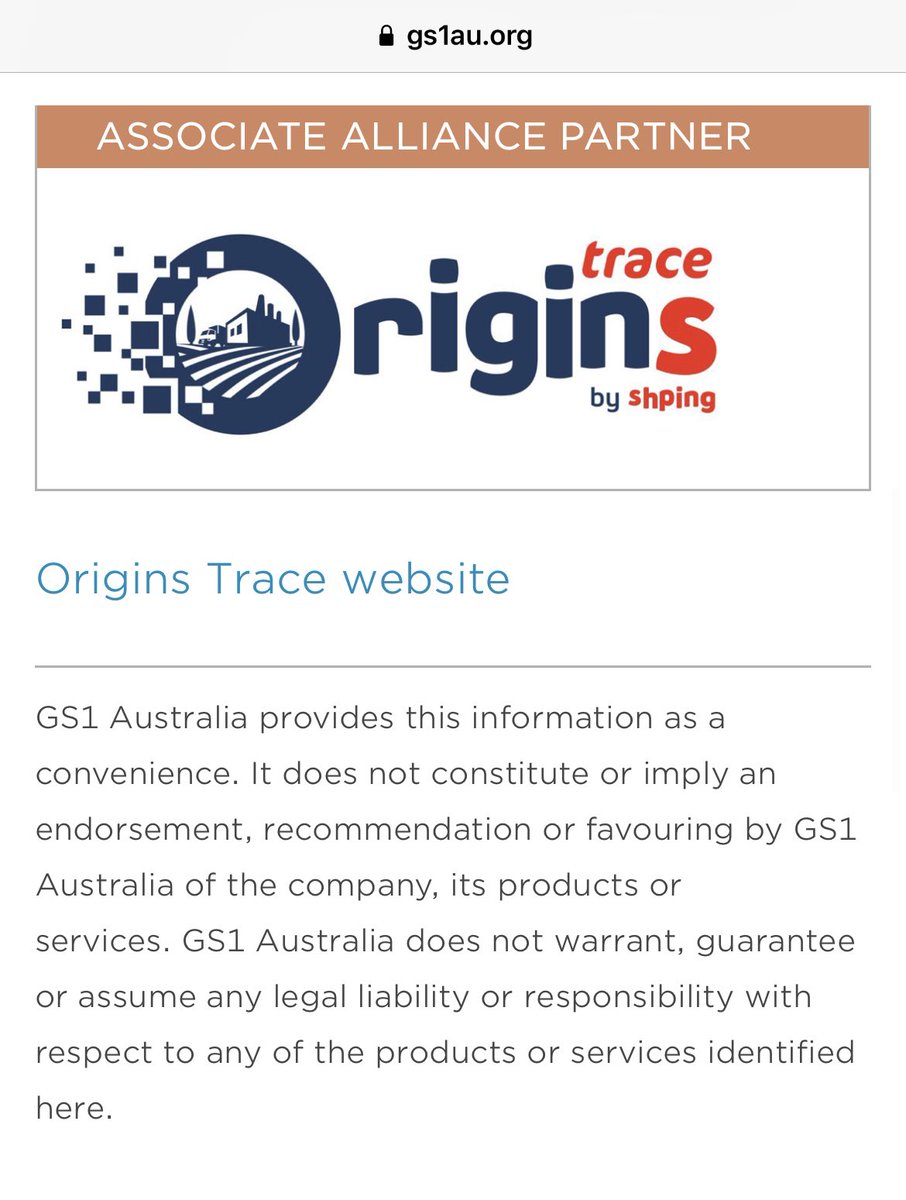 Origins trace is a market leading supply chain traceability platform, helping businesses protect their brand & supply chain, unlock supply chain efficiencies, minimize waste, enhance your reputation and contribute directly to your businesses bottom line. By  $SHPING