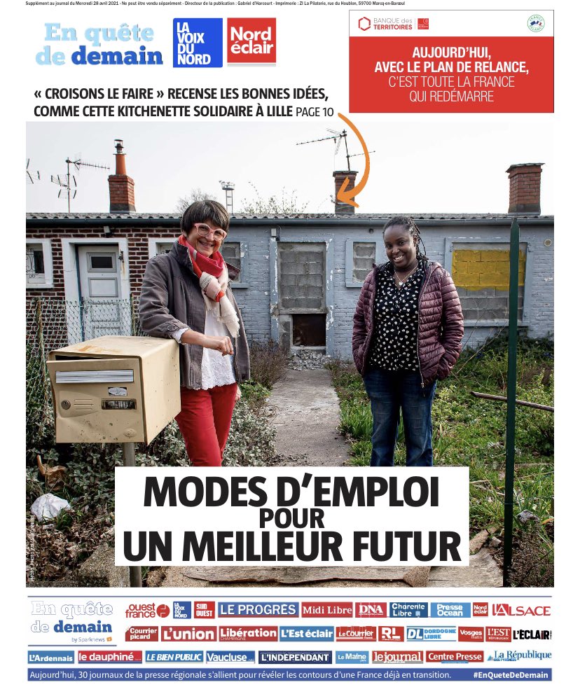 #croisonslefaire ds 30 éditions de la presse régionale FR cette semaine - merci <a href="/lavoixdunord/">La Voix du Nord</a> pour cette mise en avant !! Nos solutions se trouvent dans les territoires, ne réinventons pas, écoutons nous, dialoguons, partageons - faisons confiance à l’énergie #citoyenne !!