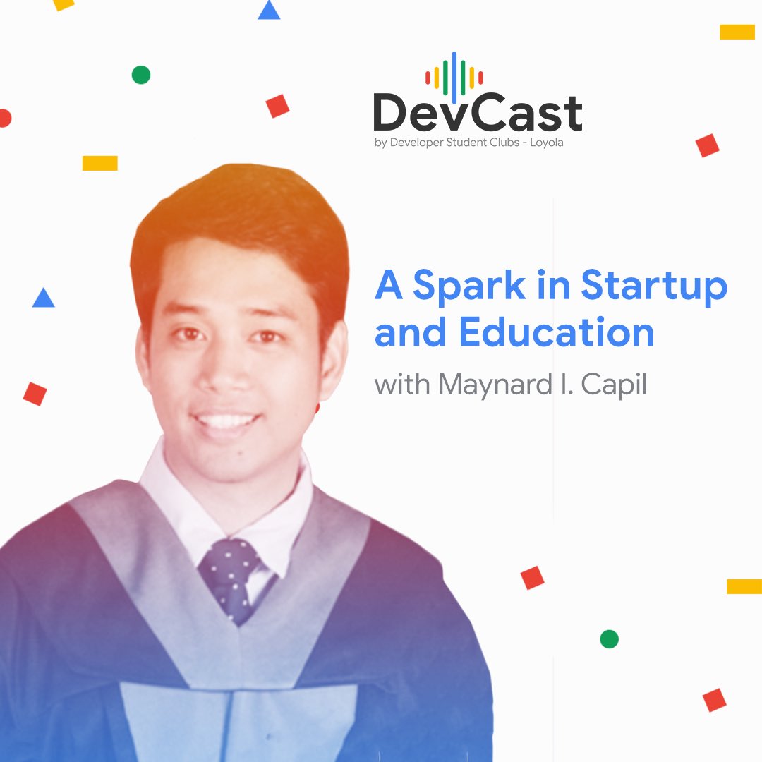 GDSCLoyola's tweet photo. Access: Granted ๐
The second episode of DevCast Season 2 entitled โA Spark in Startup and Educationโ with Maynard Capil is officially released!
#DSCLoyola
#DSCAdMU
#DevCast
#TraversingWithTech https://t.co/h3EkXQKKUf