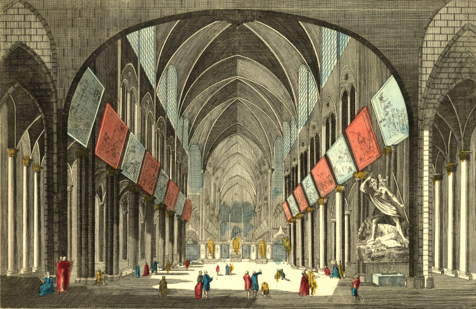 Je conclus ce thread avec une illustration de ce à quoi pouvait ressembler la cathédrale Notre-Dame de Paris avec les grands mays. Qu'en pensez-vous ? Aimeriez-vous les voir accrochés de nouveau sur les grandes colonnes ?