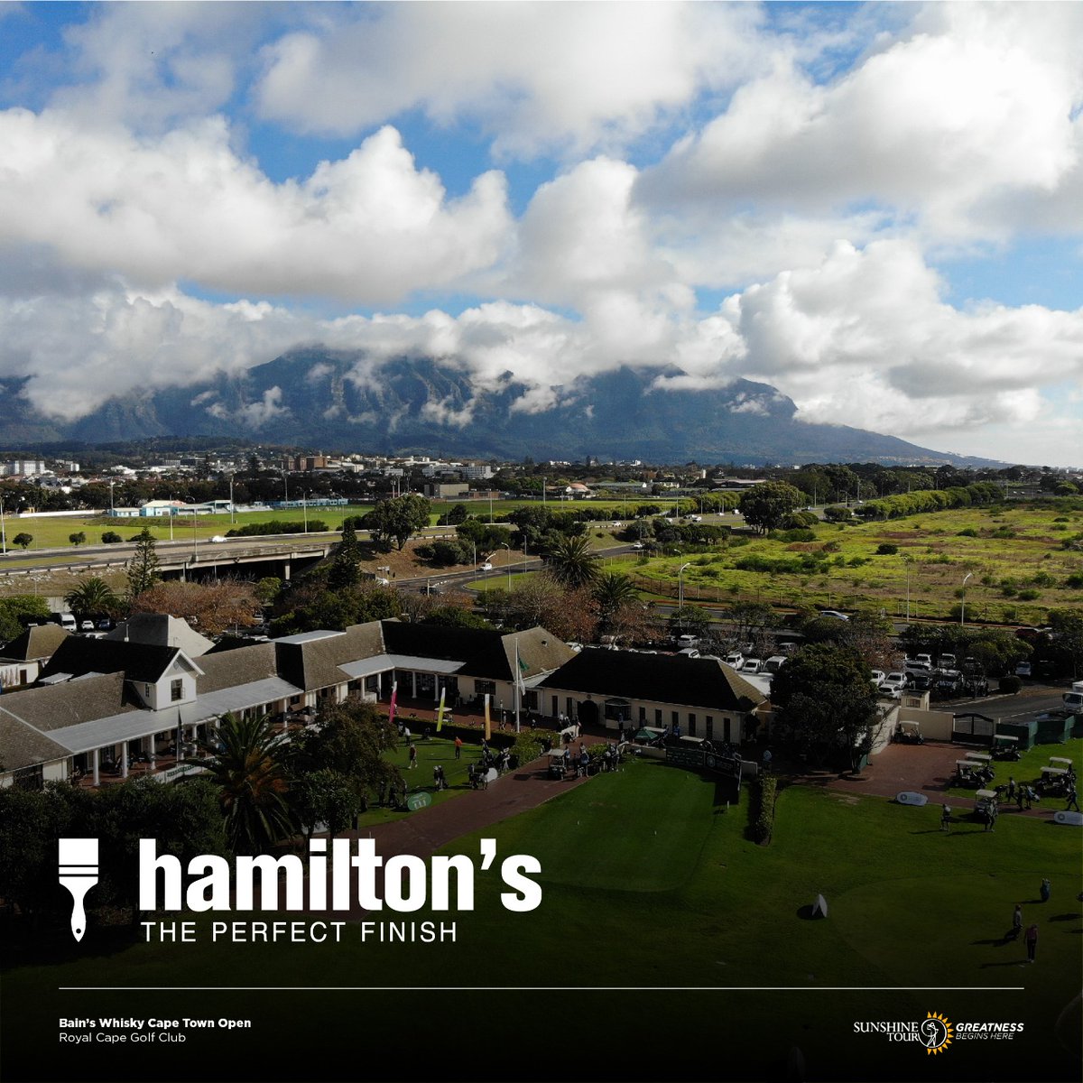 Sunshine_Tour's tweet photo. Hamilton’s is proud to be the broadcast sponsor of the Sunshine Tour and the Bain’s Whisky Cape Town Open.🏌️♂️🏆🇿🇦
@HamiltonsLtd
#GreatnessBeginsHere #SunshineTour
#Hamiltons #ThePerfectFinish
#HamiltonsBrushware #BainsWhiskyCapeTownOpen https://t.co/uYmAHUkNPK