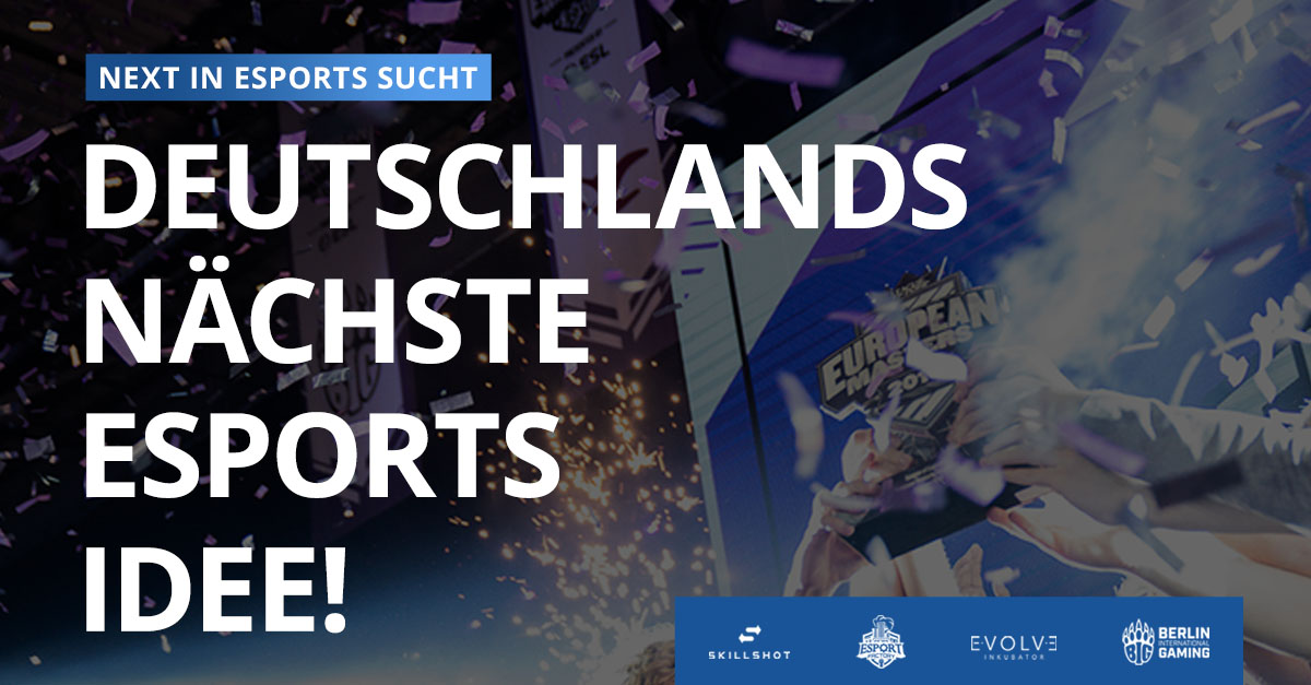 Gemeinsam mit <a href="/BIGCLANgg/">BIG</a> und <a href="/EsportFactoryDE/">Esport Factory</a>  starten wir ein neues Projekt! Mit NEXT in Esports suchen wir die nächste starke Esports-Idee in Deutschland! Bewerbt euch bis zum 01.06.2021 und gewinnt eine 25.000€ Anschubs-Finanzierung, sowie ein Business Mentoring über 1 Jahr!