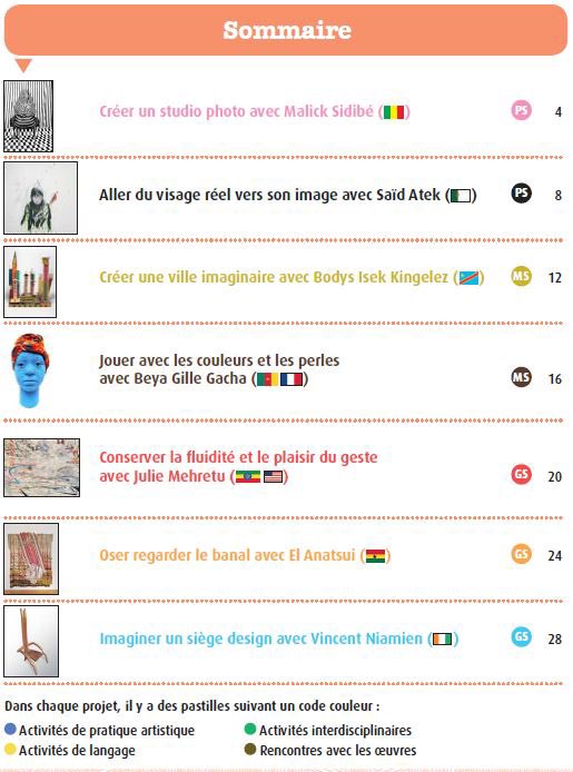 NailVerNdoye's tweet photo. Nouvel ouvrage réalisé avec P. Virmoux.
 
Distribué à toutes les écoles maternelles, le guide de l’enseignant « Tout l’art du monde-Africa2020 »permet de faire découvrir aux élèves 7 artistes contemporains africains 🌍 à travers 7 disciplines différentes.

⬇️ en accès libre ⬇️ https://t.co/p0PjhtAlEM