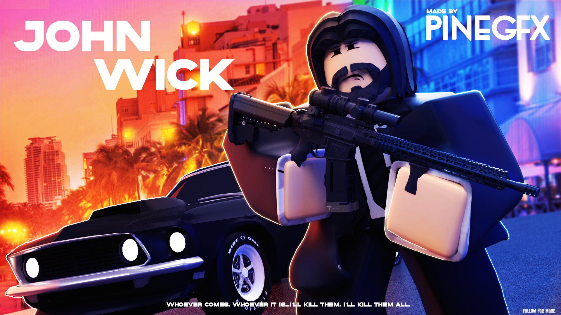 My Roblox John Wick avatar with Glitch plushies will never not be funny :  r/GlitchProductions