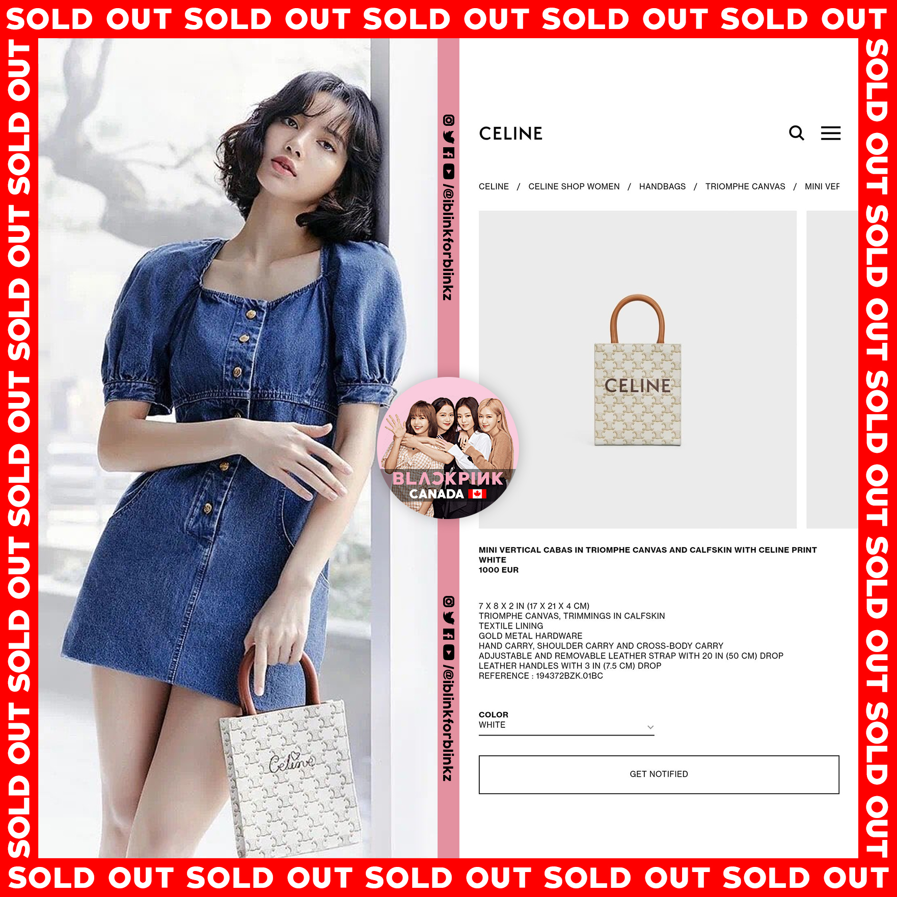 BLACKPINK CANADA 🇨🇦 2.0 on X: The power of LISA SOLD OUT item