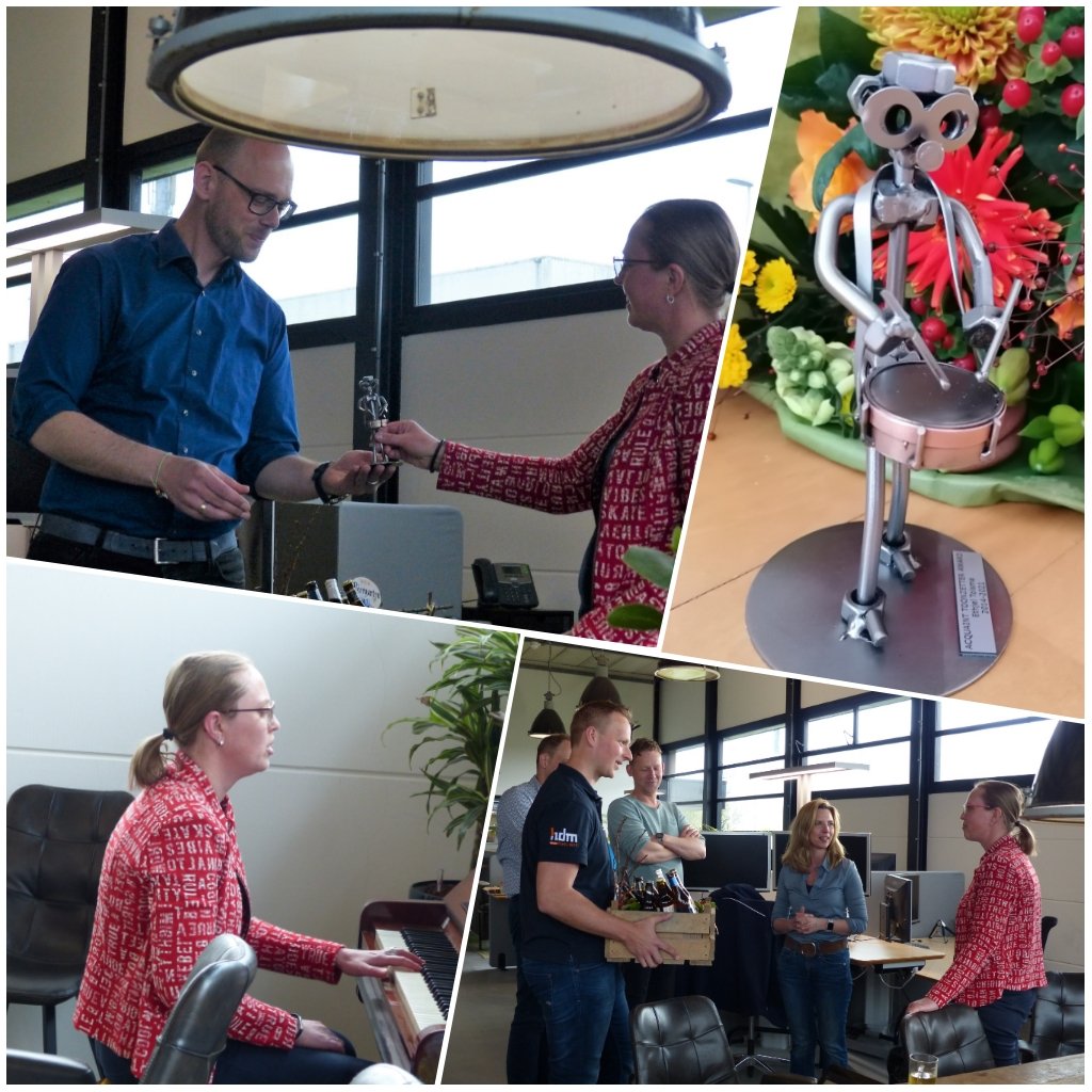etolsma2000's tweet photo. Gisteren was mijn semi-digitale #afscheid bij @Prevent_failure en werd ik zeer verrast met de allereerste #Acquaint Toonzetter Award. Iedereen #bedankt voor vele jaren prettige #samenwerking. Half mei begin ik met mijn nieuwe uitdaging als Beoordelaar bij @RVO_Nederland #POP3 https://t.co/4RMYYXDmZR