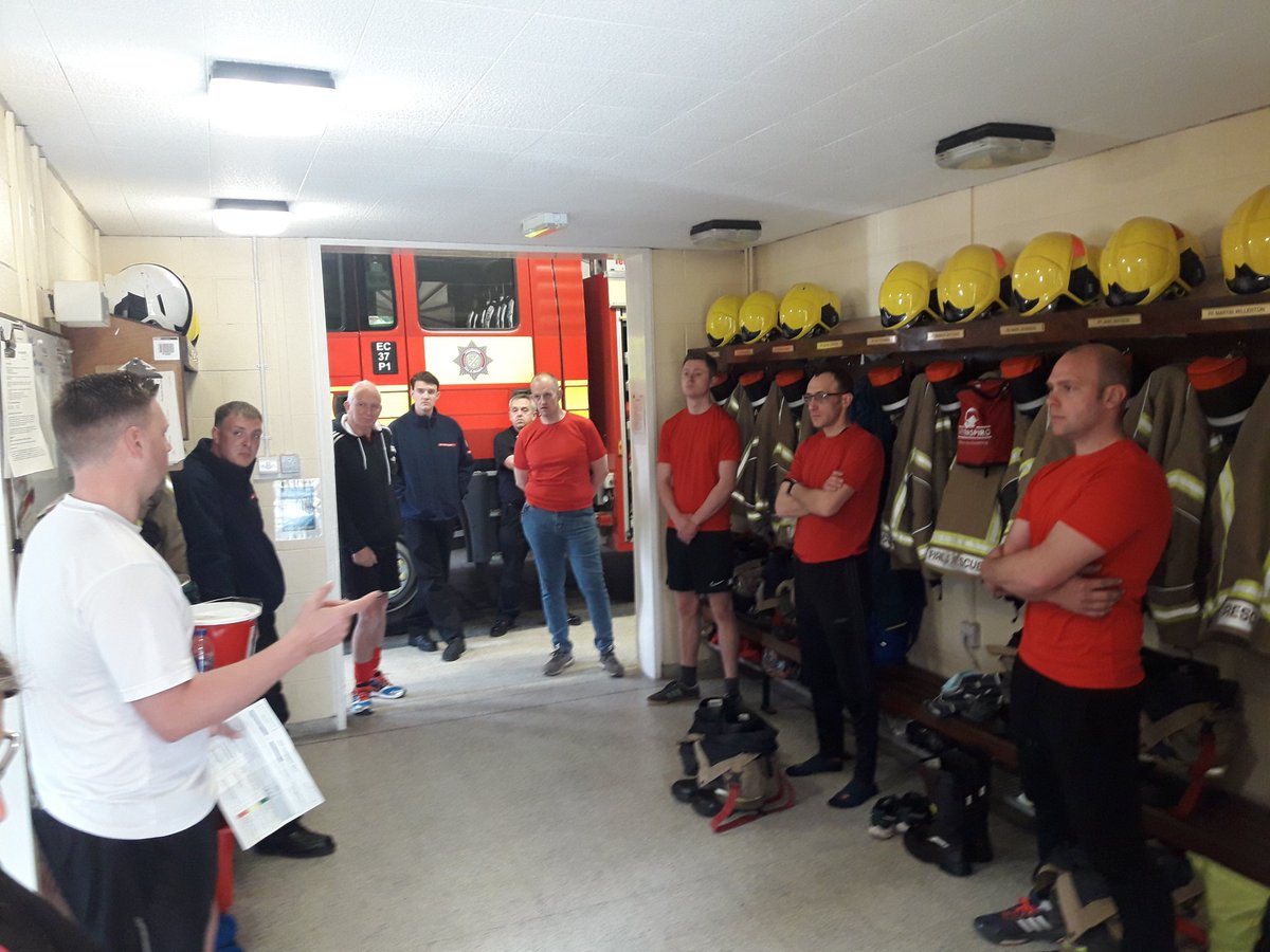 15 minutes to the start of the run briefing and risk assessment completed #firefighterscharity, #lfr