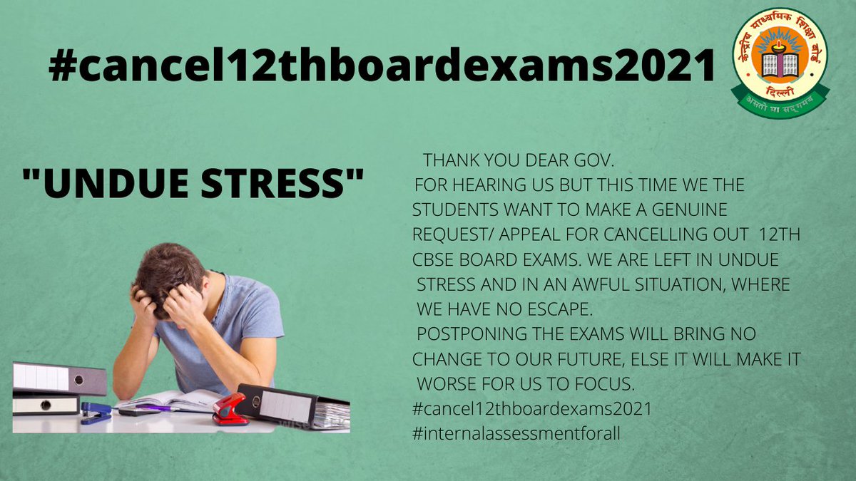 RupamRS3's tweet photo. #cancel12thboardexams2021 https://t.co/kq3ylS8lv3