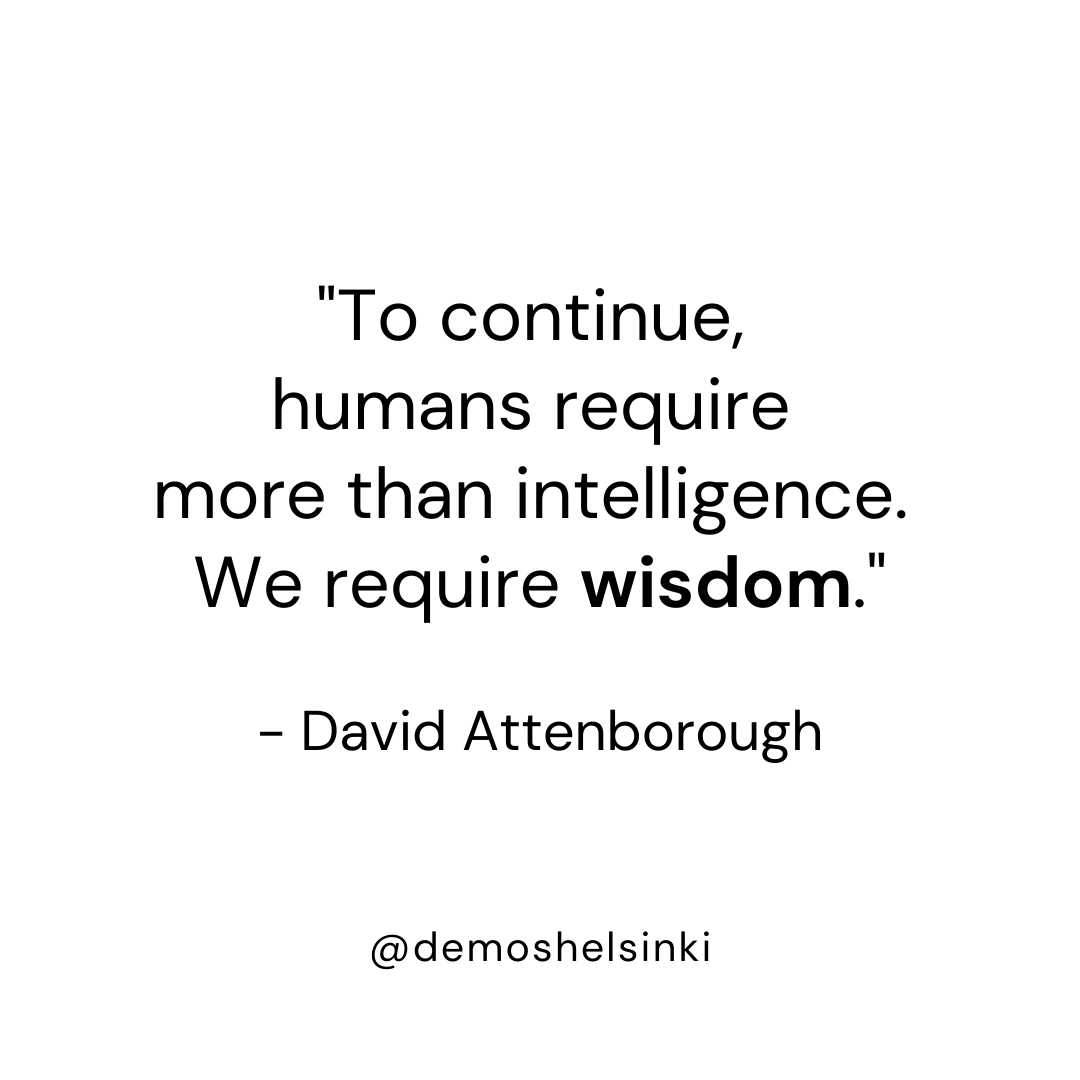 DemosHelsinki's tweet photo. We need to cultivate wisdom. That means all of us humans ✨

Join us on May 5 at (12 pm BST/1 pm CEST/2 pm EEST) as we discuss just that! Exciting updates still to come on our panelists! 

Register for the 🎥 Webinar here: https://t.co/jKhXy6UScz https://t.co/nkq2cfrQFq