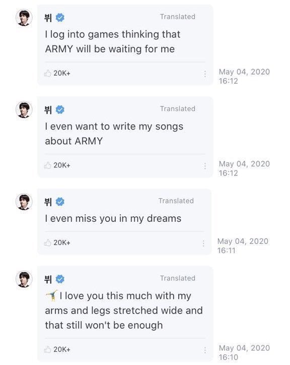  #TAEHYUNGBESTBOYTaehyung’s weverse replies to ARMYs that makes us inspires —a heartwarming thread