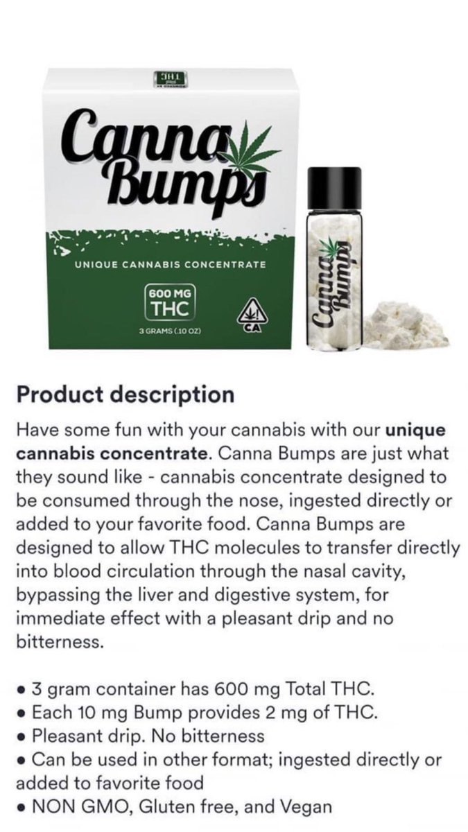 Seems like a bad idea - that no one asked for or needed. Its basically powdered gateway theory. If this is where the 'cannabis product innovation' they wank on about (at those awful industry investment conferences) leads us, we can live without it.