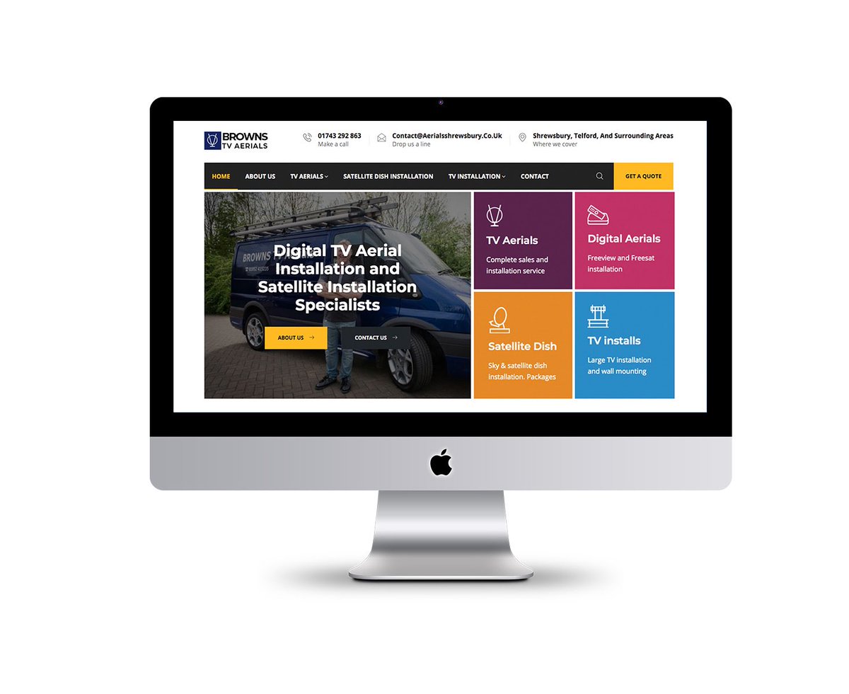 webdesign_staff's tweet photo. Web design for Aerials Shrewsbury https://t.co/11VdCwPC2w