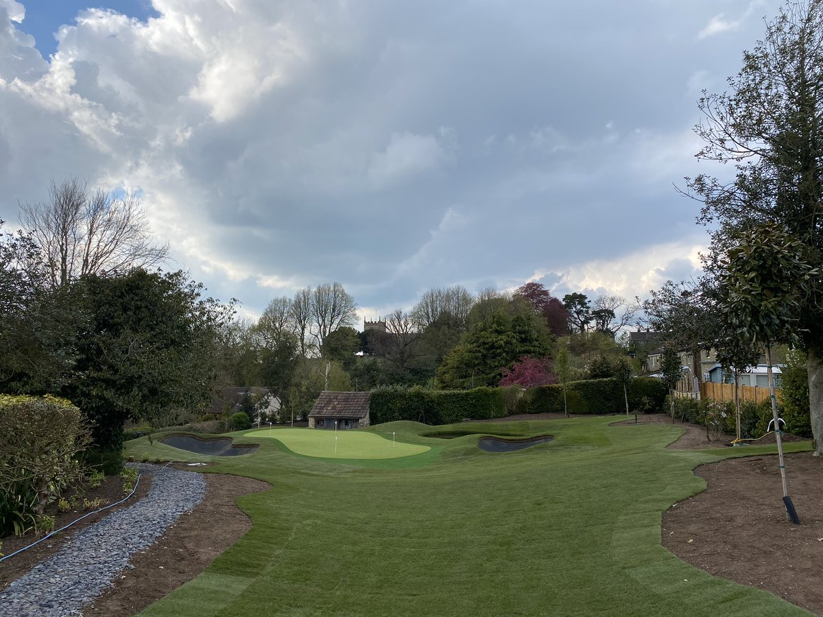 Garden Transformation alongside <a href="/SWGreensUK/">Southwest Greens UK</a> ... a fantastic practice facility for our client to dial in his short game 🏌️‍♂️#golf #landscaping #construction