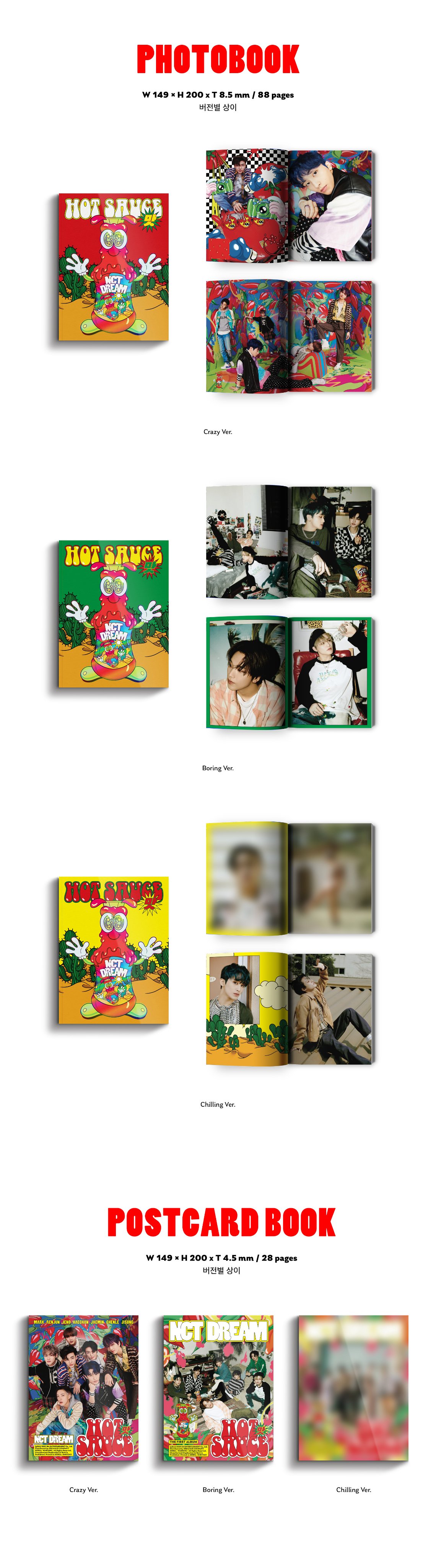 [PreOrder] NCT DREAM 1st Album Hot Sauce (Photo Book Ver.) Choice