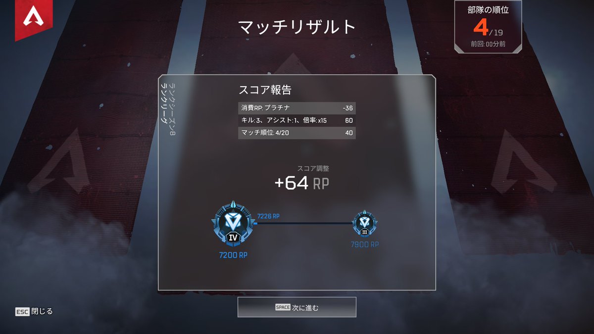 APEX_agent's tweet image. 〘依頼内容〙
ゴールド2~ダイヤ4
〘プラットホーム〙
PC
〘詳細〙
29日19時半にご依頼頂き、1日11時半に完遂致しました。
おまけで縦ハン×2キャラ、チームワーク7もお付けしました✨
依頼ありがとうございました

⚡公式LINEにて受付中⚡️
lin.ee/o9K5OiX

#モナモール取引実績
#APEX代行募集