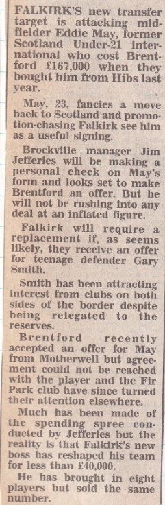 KM7Stand's tweet photo. 14- 2nd Mar 1991

Eddie May-day

With a slump in form Jim and Billy bolster their squad with the £70,000 signing of Eddie May from Brentford. Eddie instantly makes an impact scoring in a 1-0 win vs Clyde.

(Elsewhere: The Godfather part 3 is released to cinemas a week later) https://t.co/7VEho5lFTI