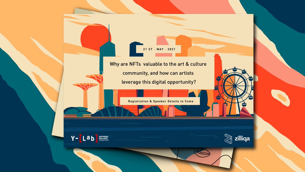 zilliqa's tweet photo. 21 May. #SaveTheDate 🗓️

#NFTs might be #trending in #crypto, but many #creators are still on the outside looking in. 

So, #Zilliqa  joined forces with @natgallerysg's Art x Tech incubator Y-Lab. Together, we'll help #artists dive into this new revolution. Details 🔜 - AN https://t.co/DKMs4Pz3iT
