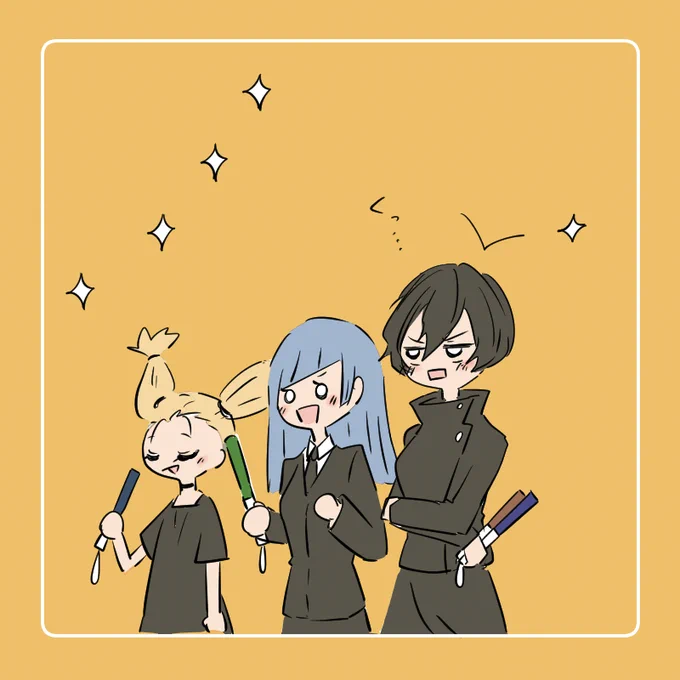 フリートにあげてたらくがき。

京都校女子とあんスタ。 