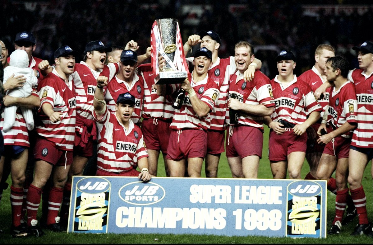 In rugby league - Wigan won the inaugural Grand Final of the JJB Super League against Leeds at Old Trafford in October 1998